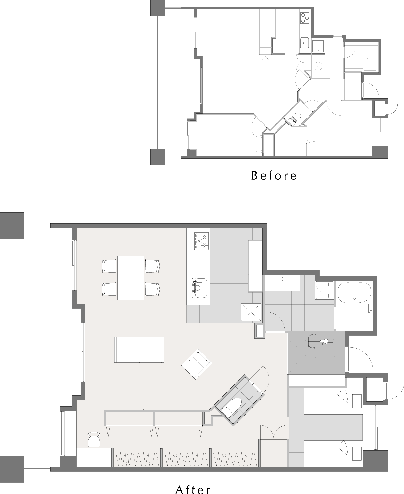 福岡 マンションリノベーション図面